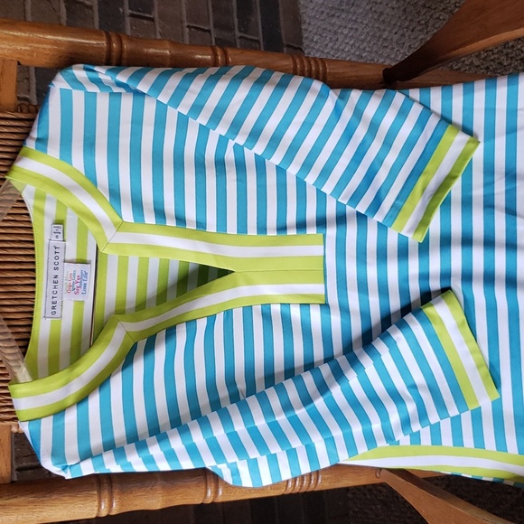 Gretchen Scott, stripped dress, size S - Picture 3 of 7